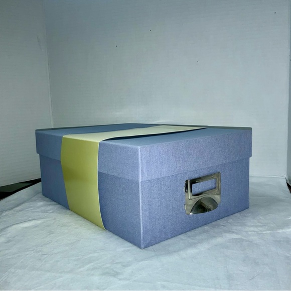 Photo Storage Box Acid Free Archival Light Blue Target NWT - Picture 4 of 16